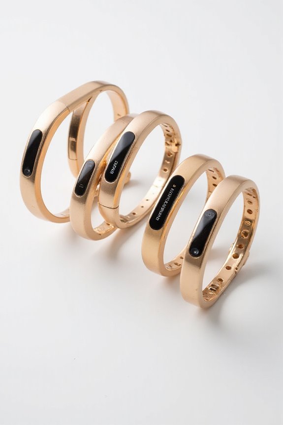luxury gold fitness trackers