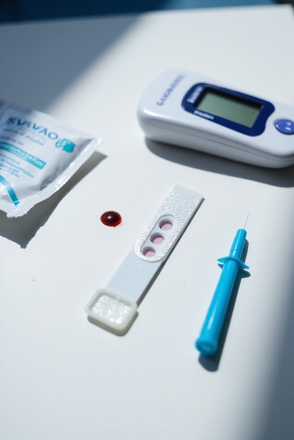 test strip blood testing