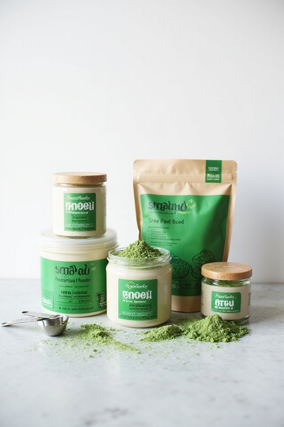 top green superfood powders